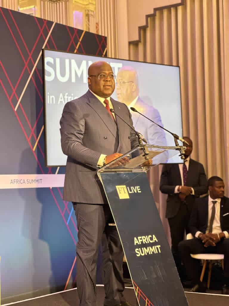 Africa Summit : À Londres, Félix Tshisekedi vante l’environnement économique attractif de la RDC