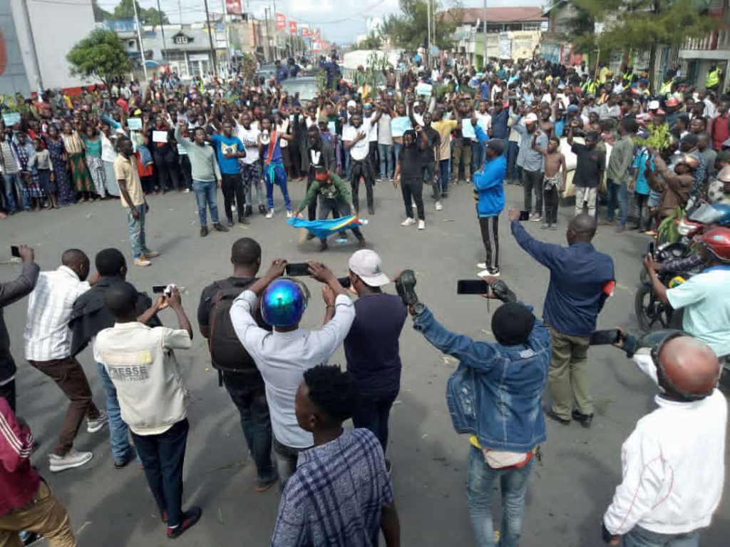 Goma : Manifestations anti-M23, les protestataires promettent de maintenir la pression « jusqu’à la fin de cette guerre d’agression »