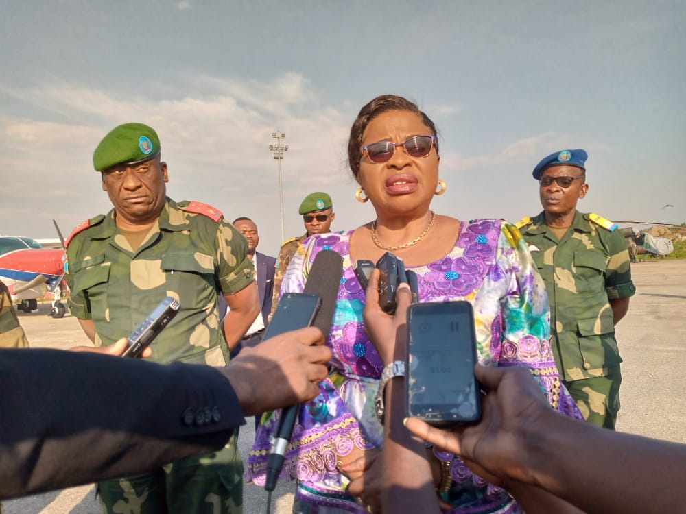 RDC : La vice-ministre de la défense en mission sécuritaire et humanitaire en Ituri