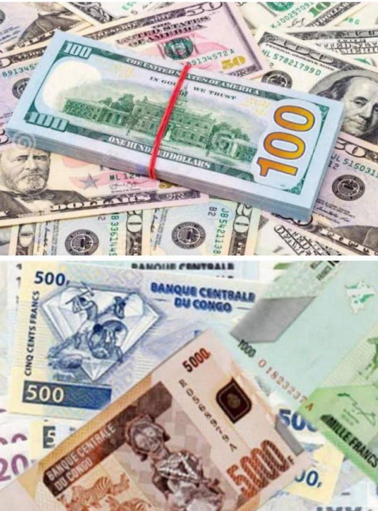 Butembo : Le franc congolais en perte de vitesse face au dollar américain sur le marché