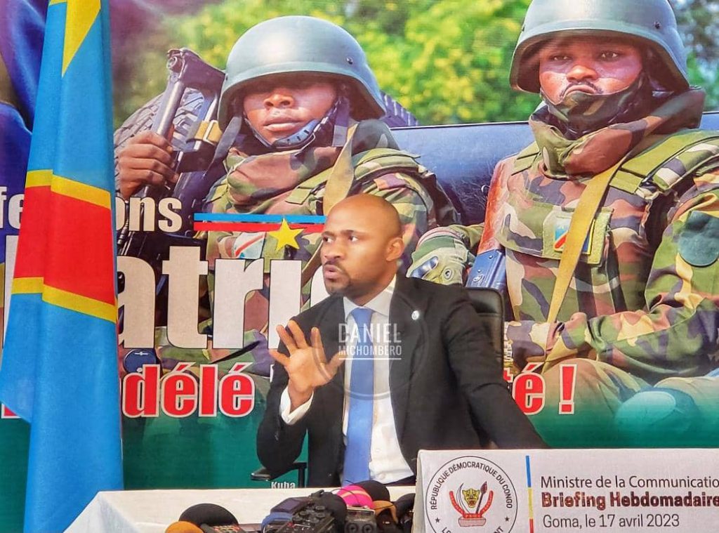 Goma: « La RDC ne cédera rien aux caprices du Rwanda » (Patrick Muyaya)