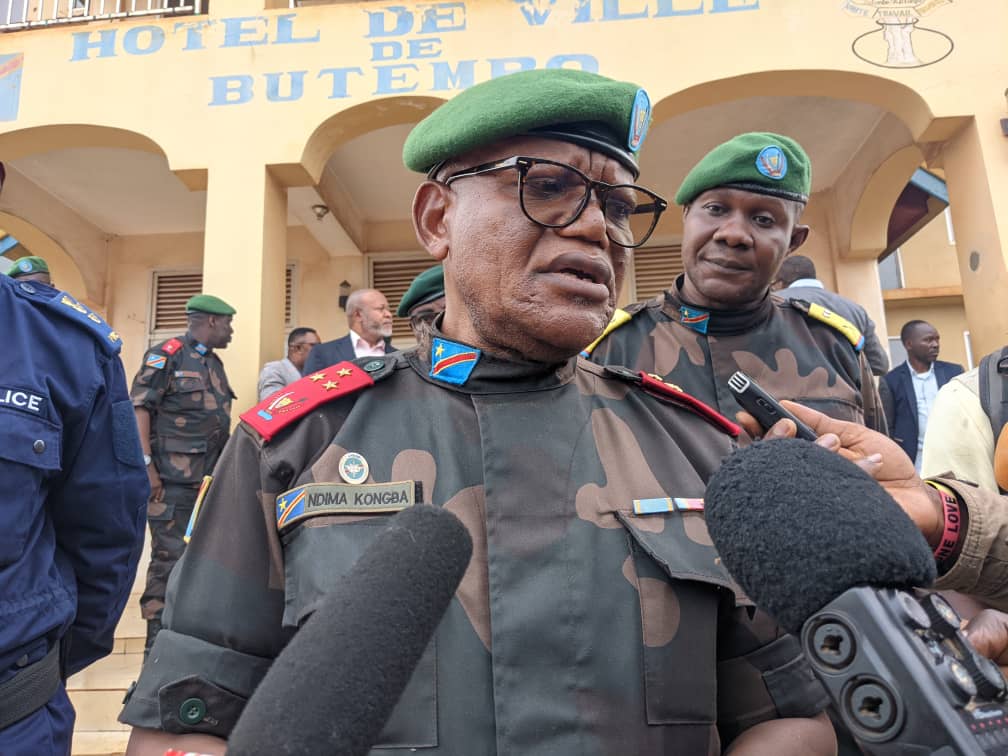 Nord-Kivu : Le Gouverneur Ndima Kongba annonce le renforcement des effectifs militaires et policiers à Butembo