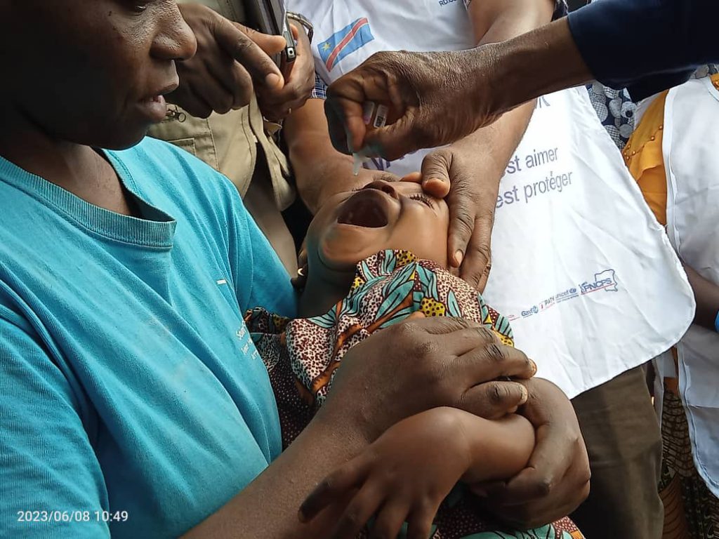 Nord-Kivu : 2 millions d’enfants y compris ceux des zones occupées par le M23 attendus pour la vaccination contre la poliomyélite