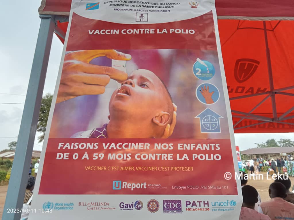 DPS antenne de Butembo : 924 824 enfants de zéro à 59 mois attendus pour la vaccination contre la poliomyélite