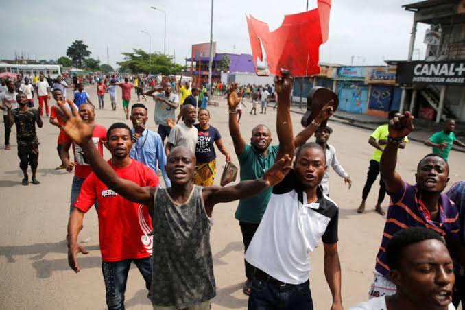 Goma : Manifestation des militants des mouvements citoyens pour exiger le retrait de l’EAC-RF