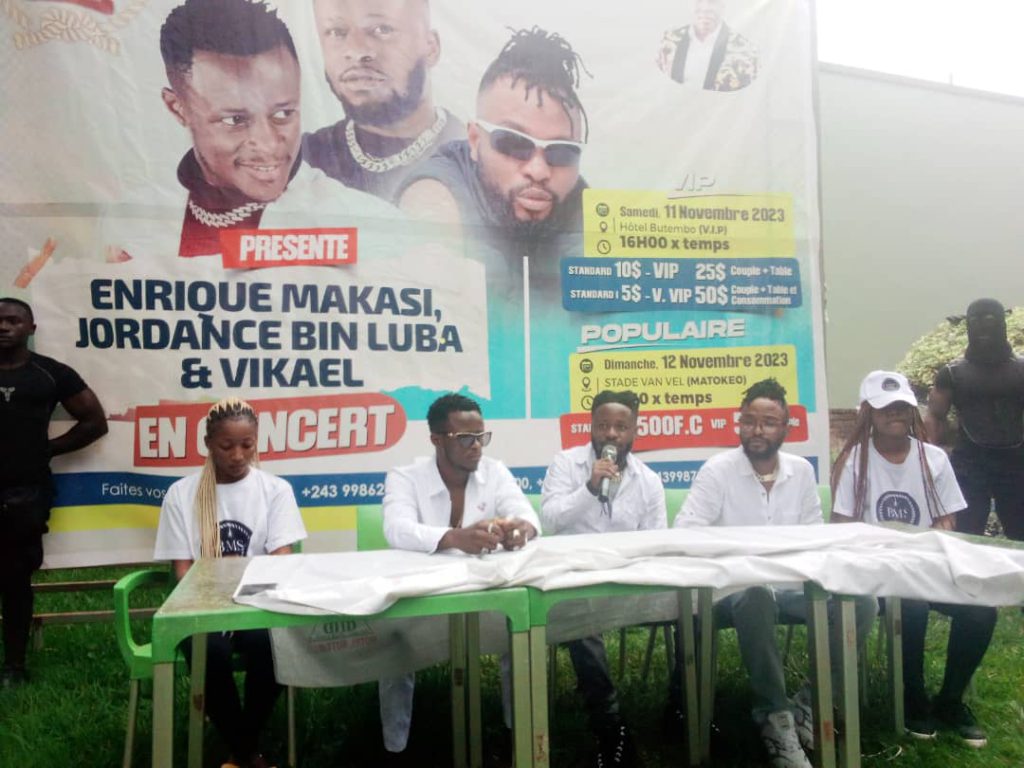 Nord-Kivu : Les artistes musiciens Enrique Makasi, Vikael et Jordance Bin Luba confirment leurs concerts humanitaires à Butembo