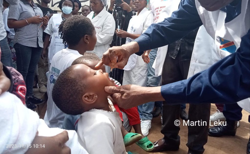Nord-Kivu : Plus d’un million d’enfants vaccinés contre la poliomyélite en DPS antenne de Butembo