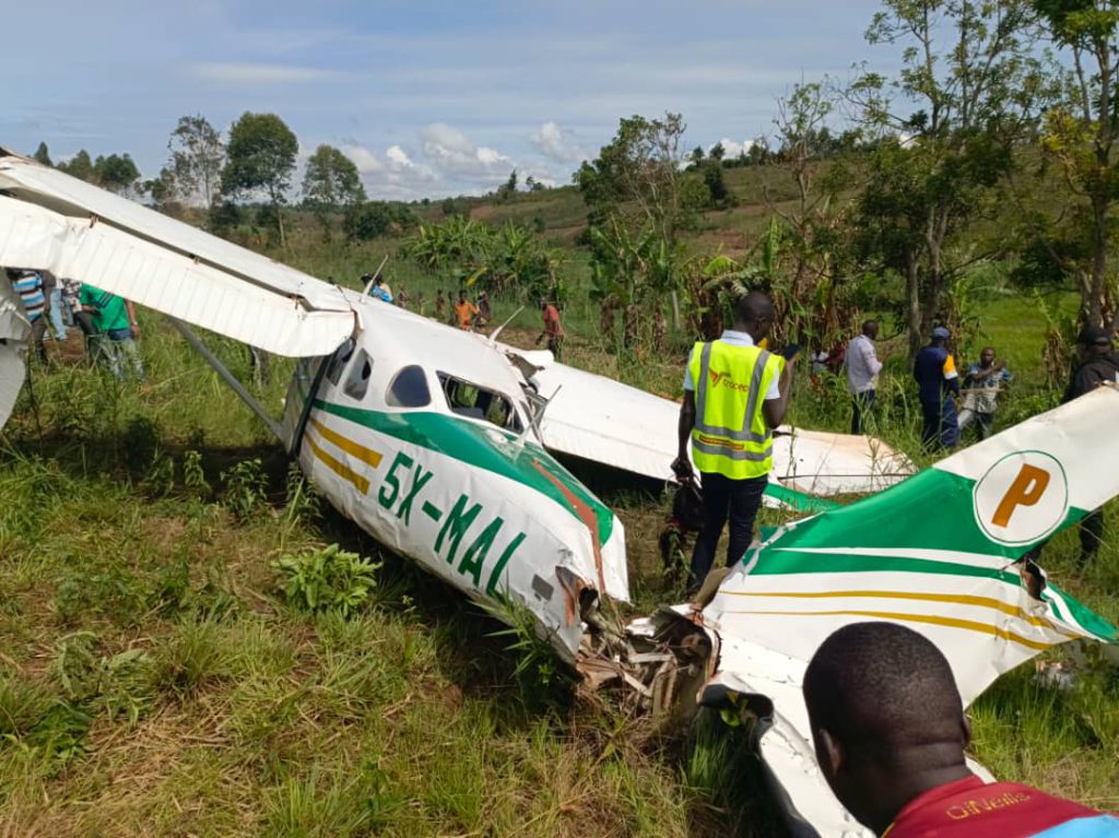 Ituri : 4 blessés dont deux chefs coutumiers dans un crash d’avion à Mahagi