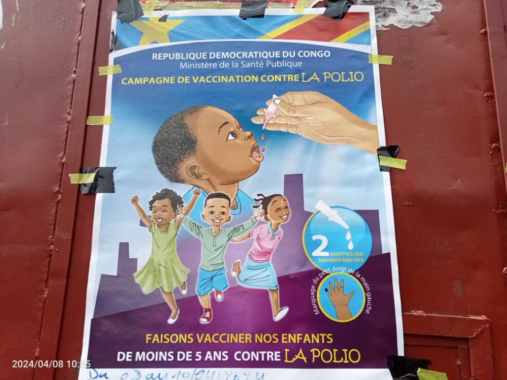 Nord-Kivu : Début de la campagne de vaccination des enfants contre la poliomyélite