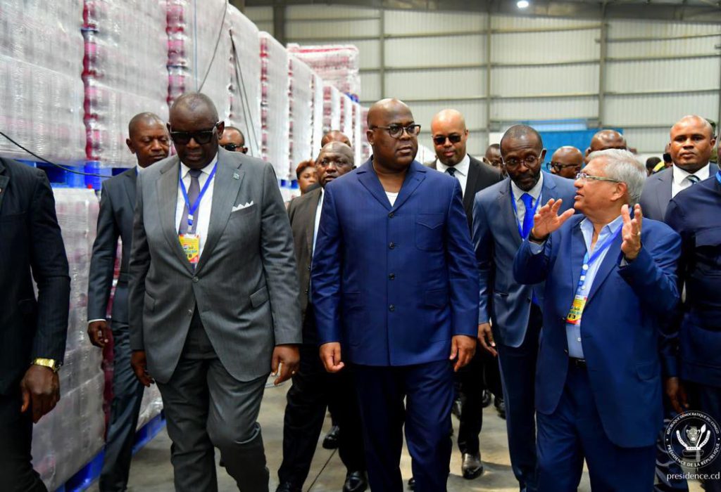 RDC: Félix Tshisekedi inaugure l’usine de production des gammes Pepsi à Kinshasa