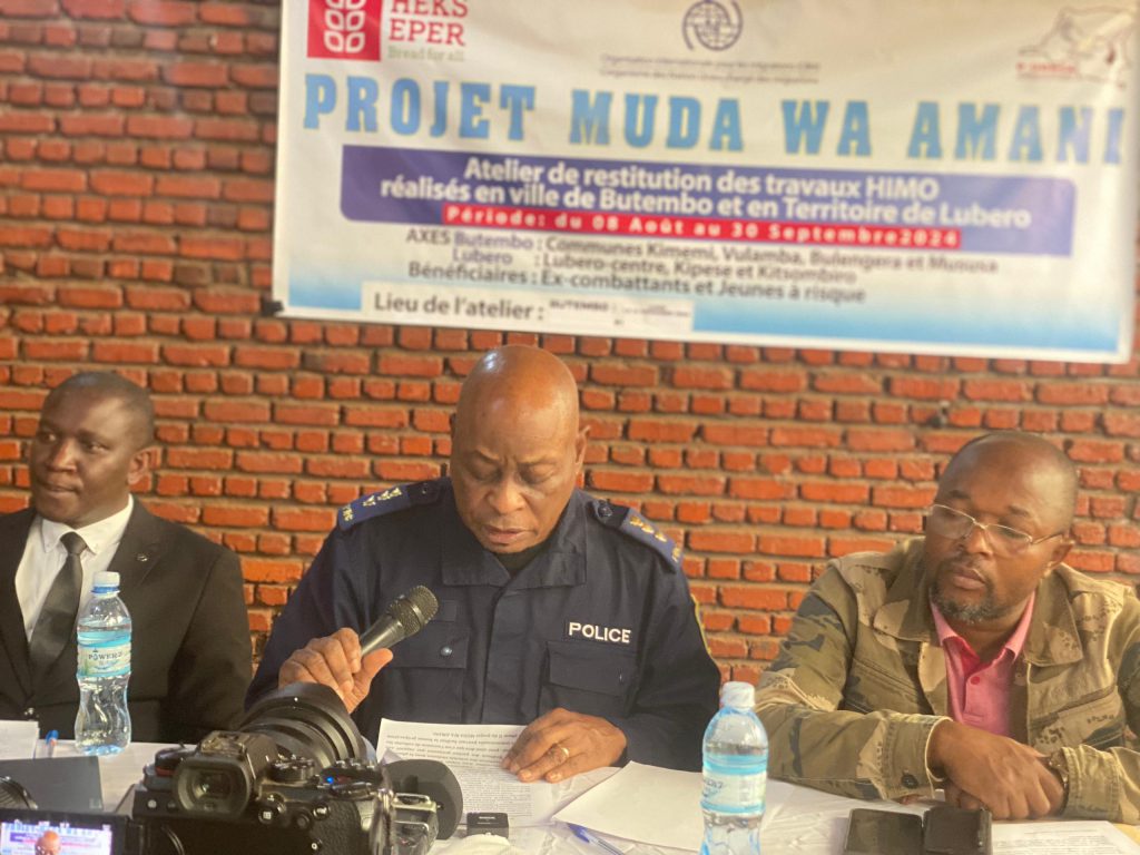 Nord-Kivu : Projet « Muda wa Amani », le Maire de Butembo salue l’exécution des travaux HIMO