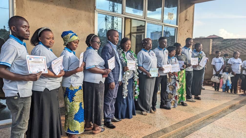 Butembo : Des certificats nationaux remis à 15 lauréats de la formation professionnelle au Centre La Vivacité